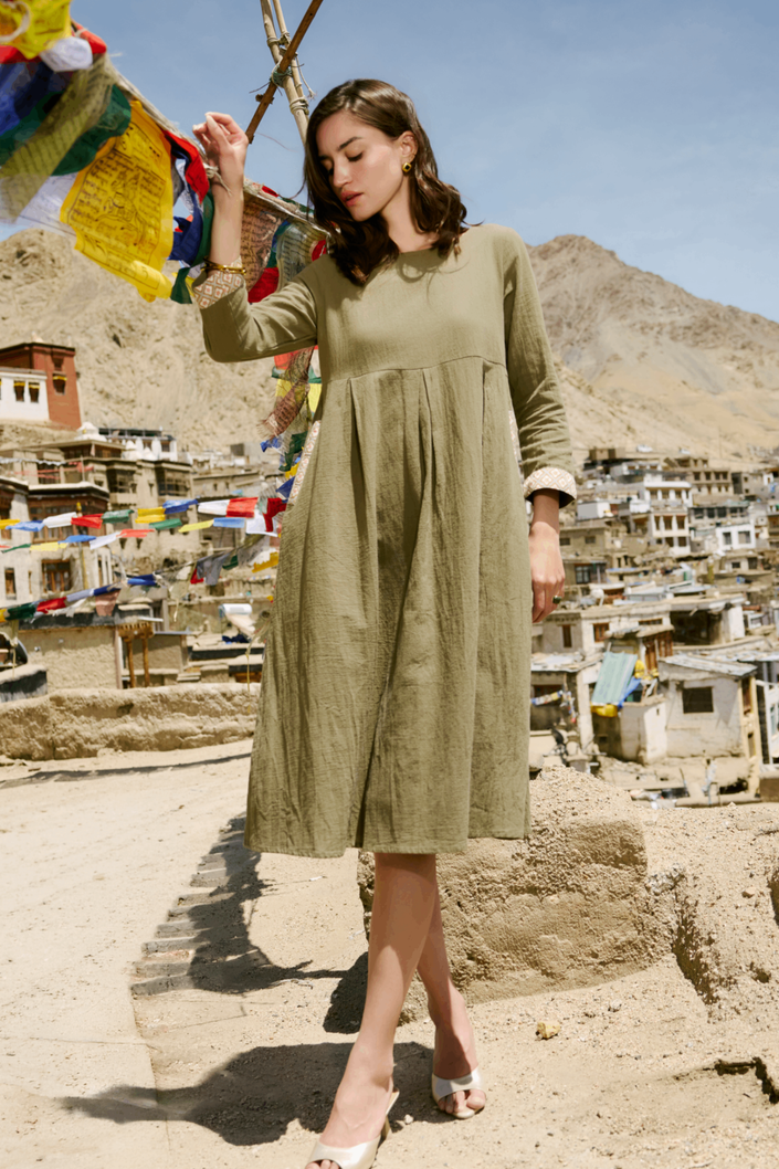 EVA MONOCHROME DRESS