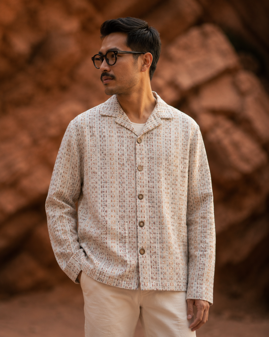 KANTHA DRIFT MULTICOLOR SHIRT